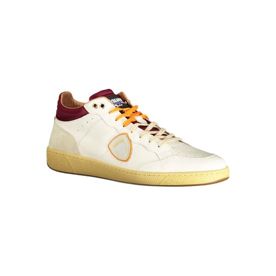 Blauer Weiße Leder Herren Sneaker - Image 2