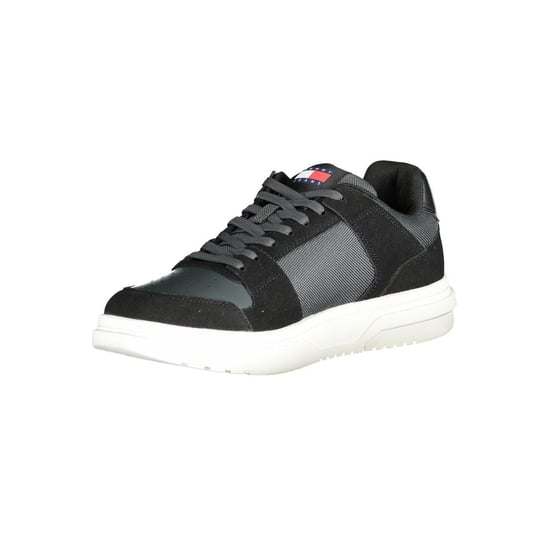 Tommy Hilfiger Schwarze Leder Herrensneaker - Image 3