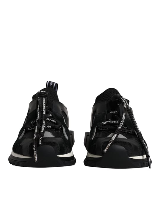 Dolce & Gabbana Schwarze Weiße Logo Sorrento Herren Sneakers Schuhe - Image 2