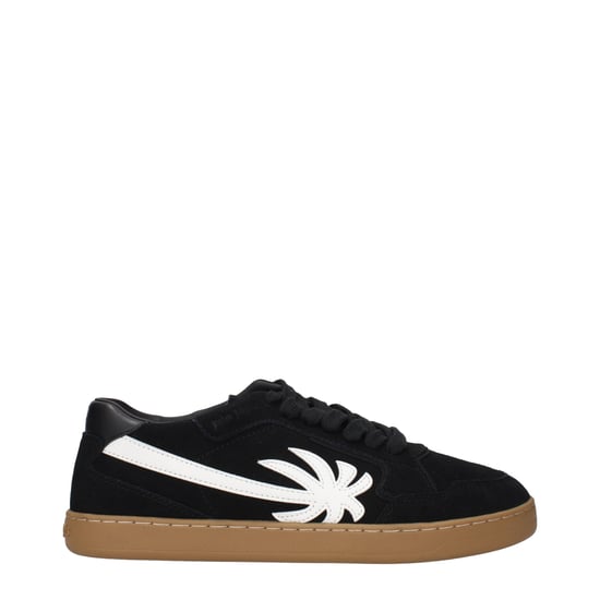 Palm Angels Schwarze Leder Low Top Sneakers - Image 1
