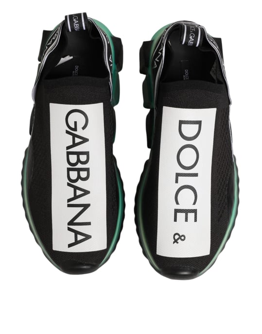 Dolce & Gabbana Schwarze Slip-On Sorrento Herren Sneaker Schuhe - Image 4