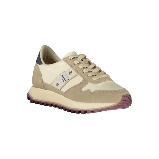 Blauer Beiger Polyester Damen Sneaker - Image 2