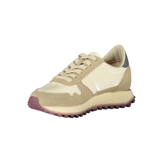 Blauer Beiger Polyester Damen Sneaker - Image 3
