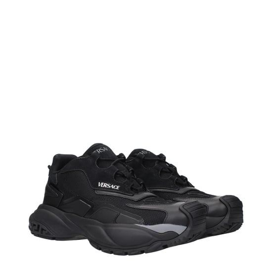 Versace Schwarze Stoff-Athletik-Sneaker - Image 2