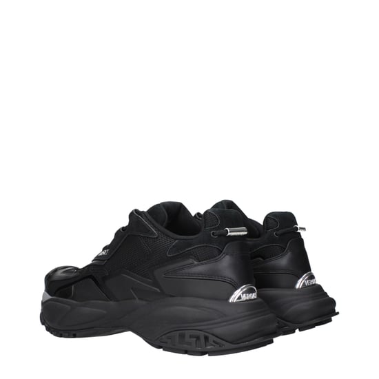 Versace Schwarze Stoff-Athletik-Sneaker - Image 4