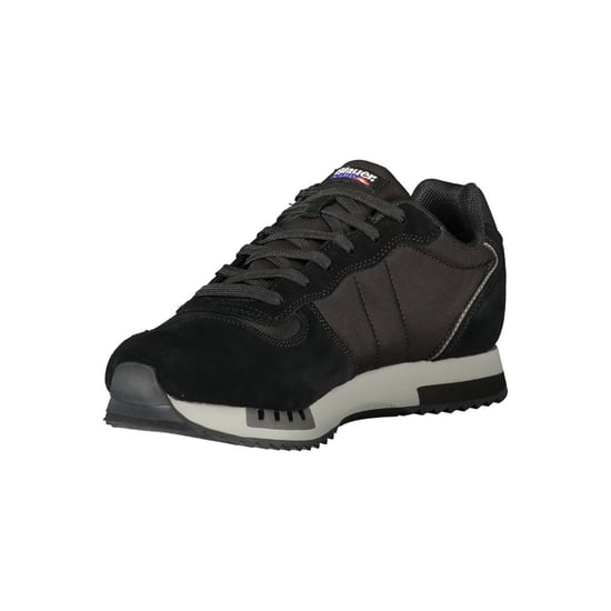 Blauer Schwarzer Polyurethan Herren Sneaker - Image 3