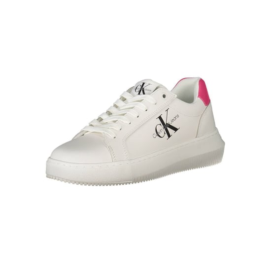 Calvin Klein Weiße Leder Damen Sneaker - Image 3