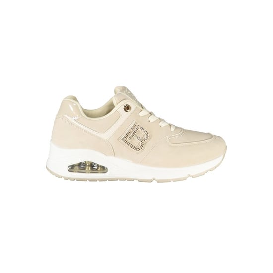 Laura Biagiotti Beigefarbene Polyurethan Damen Sneaker - Image 1