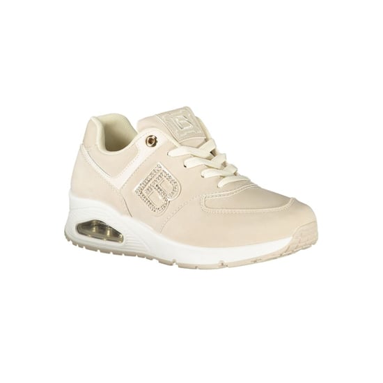 Laura Biagiotti Beigefarbene Polyurethan Damen Sneaker - Image 2