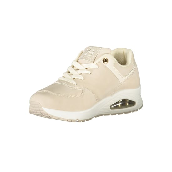 Laura Biagiotti Beigefarbene Polyurethan Damen Sneaker - Image 3