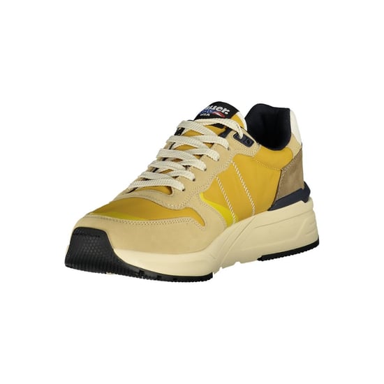 Blauer Beige Polyester Sneaker - Image 3