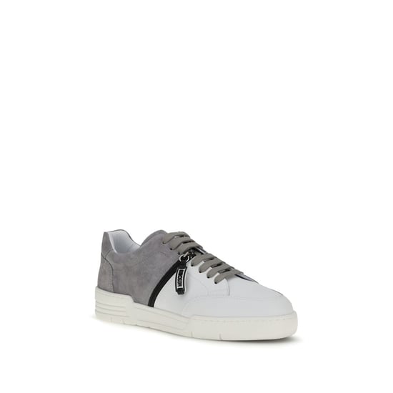 Moschino Mehrfarbige Kalbsleder Bos Taurus Low Top Sneakers - Image 2