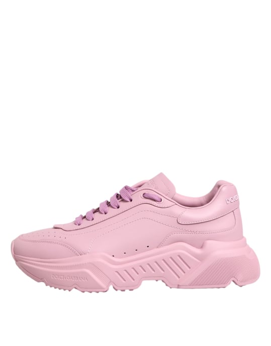 Dolce & Gabbana Pink Leder Daymaster Low Top Sneakers Schuhe - Image 6