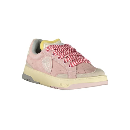 Blauer Rosa Polyurethan Damen Sneaker - Image 2