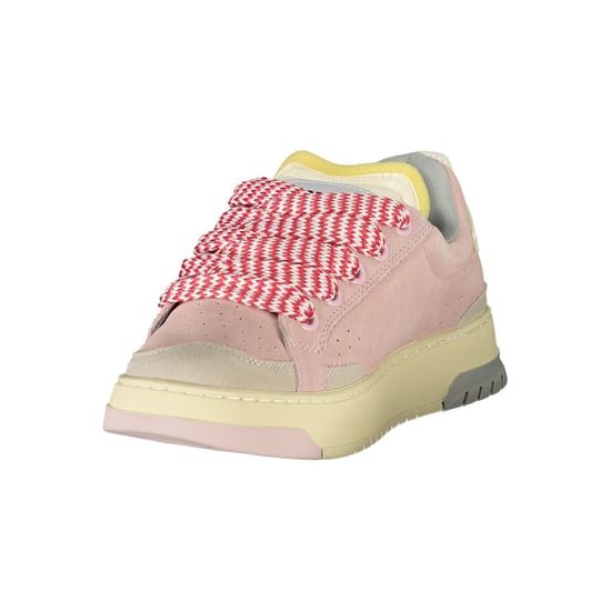 Blauer Rosa Polyurethan Damen Sneaker - Image 3