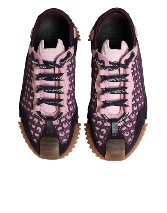 Dolce & Gabbana Mehrfarbige Logo Low Top NS1 Sneakers Schuhe - Image 4