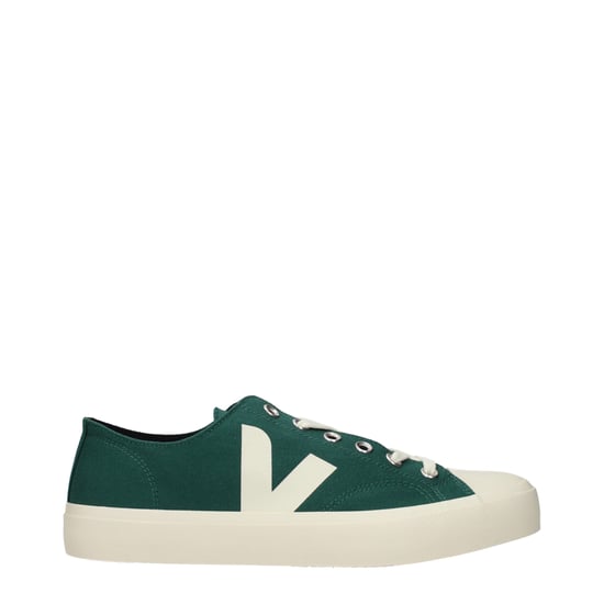 Veja grüne Stoff Sneakers im niedrigen Schnitt - Image 1