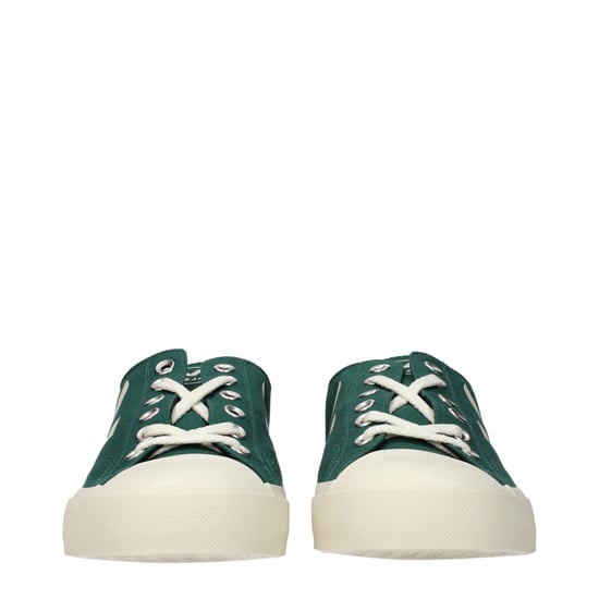 Veja grüne Stoff Sneakers im niedrigen Schnitt - Image 3
