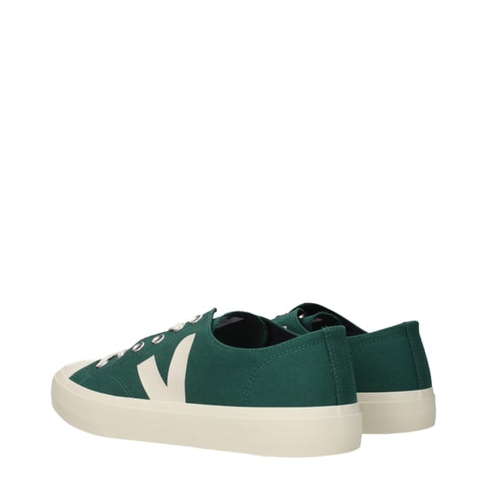 Veja grüne Stoff Sneakers im niedrigen Schnitt - Image 4