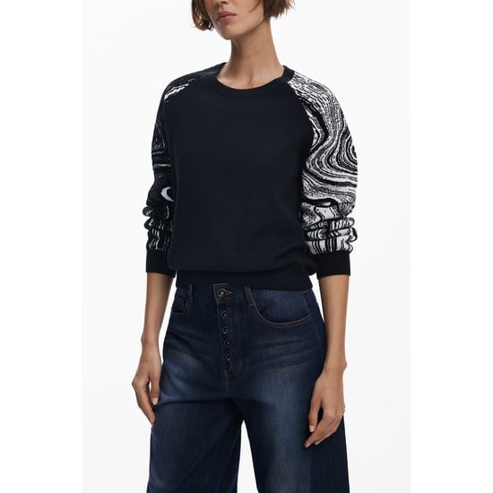 Desigual Schwarzer Polyester Damenpullover - Image 1