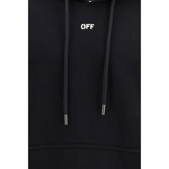 Off-White Schwarzes Baumwoll-Sweatshirt - Image 3