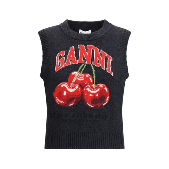 Ganni schwarzes Woll-Sweatshirt - Image 1
