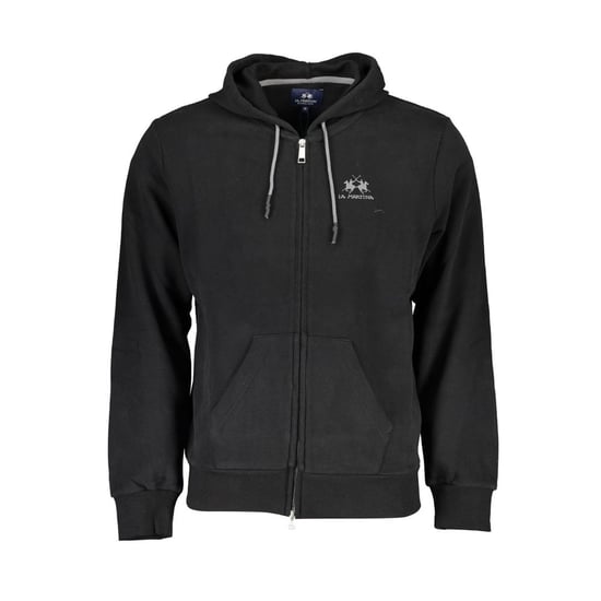 La Martina Schwarzer Baumwoll-Pullover für Herren mit Kapuze - Image 1