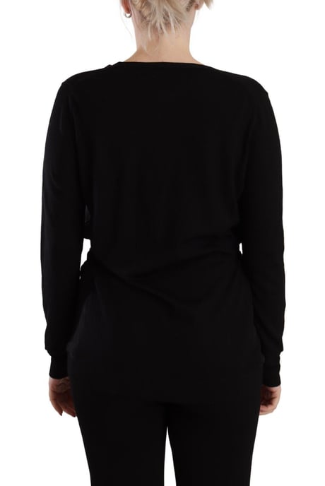 Langarm V-Ausschnitt Cardigan - Image 3
