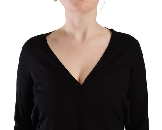 Langarm V-Ausschnitt Cardigan - Image 4