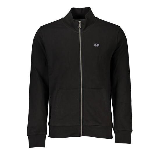 La Martina Schwarzes Baumwoll-Herren-Sweatshirt - Image 1