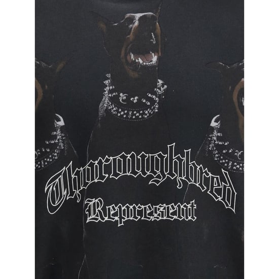 Represent schwarzes Baumwoll-Sweatshirt - Image 3