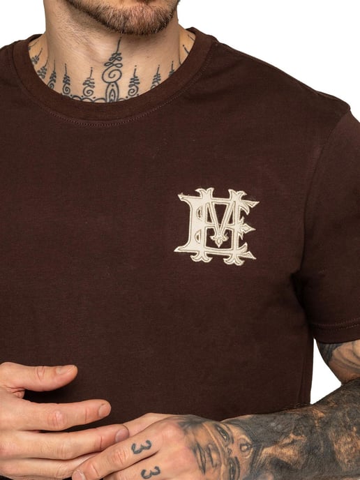 Enzo Milano | Herren Applikation Emblem T-Shirt und Shorts Set - Image 4