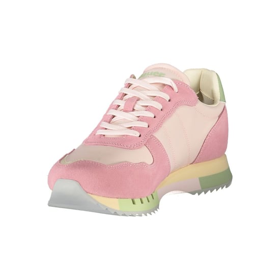 Blauer Rosa Polyurethan Damen Sneaker - Image 3