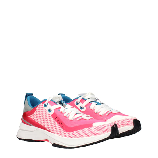 Lanvin Pink Stoff Sportliche Sneakers - Image 2