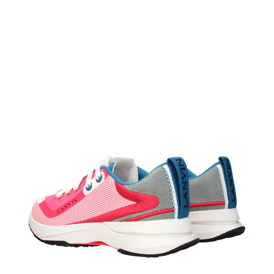 Lanvin Pink Stoff Sportliche Sneakers - Image 4