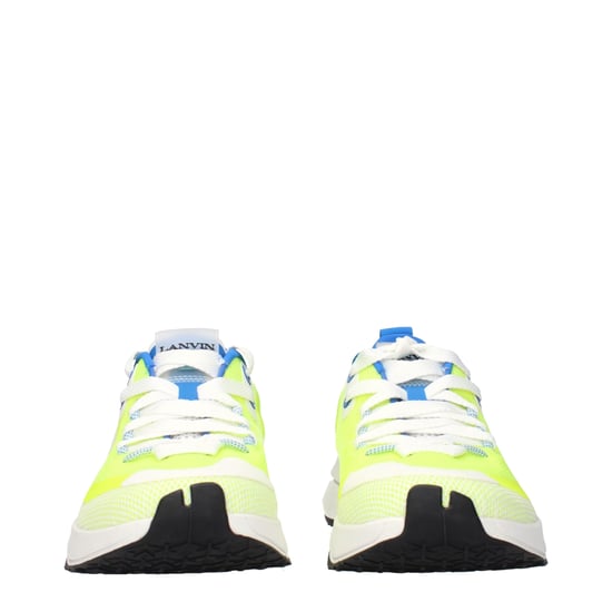 Lanvin Gelbe Stoff-SportSneakers - Image 3