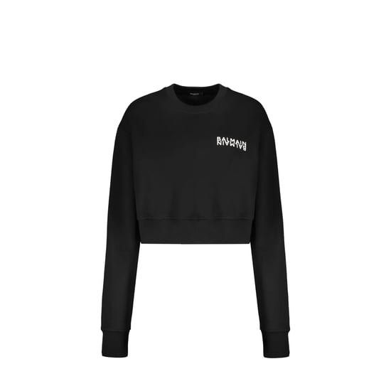 Balmain Cropped Logo Sweatshirt - Image 1