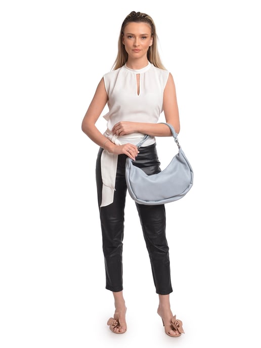 Anna Luchini Türkis Rindsledertasche - Image 5