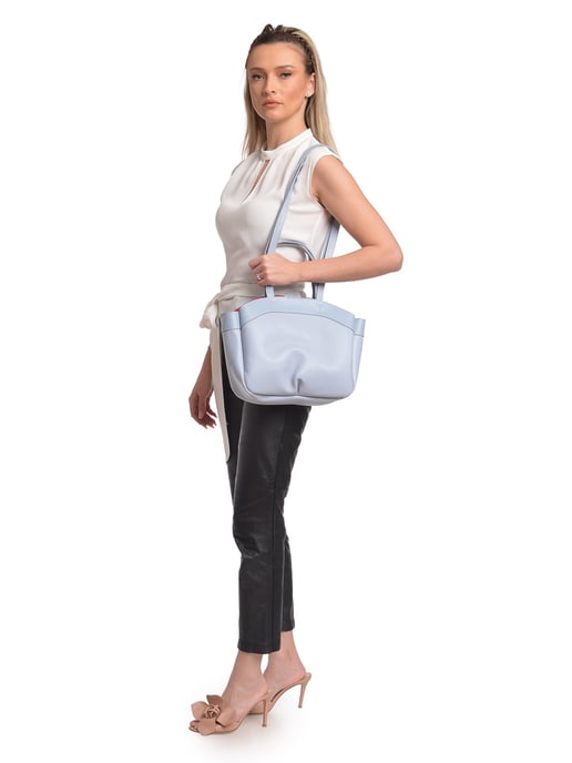 Anna Luchini Türkis Rindsledertasche - Image 5