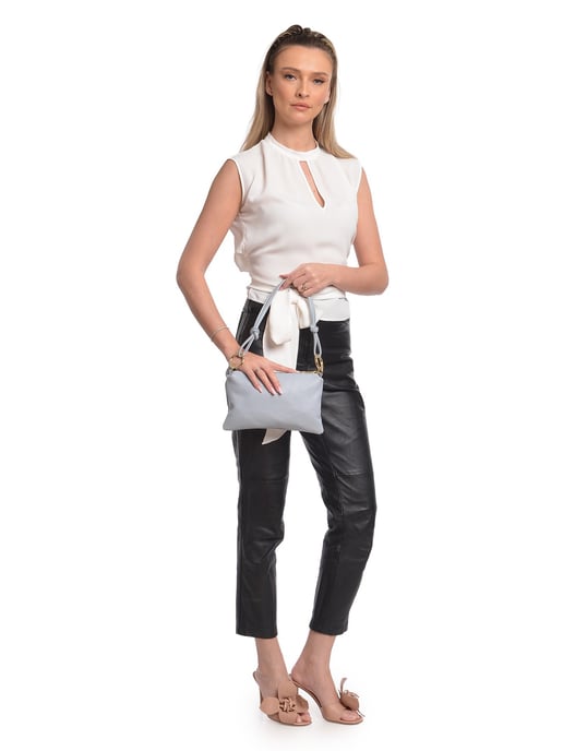 Anna Luchini Türkis Rindsledertasche - Image 5