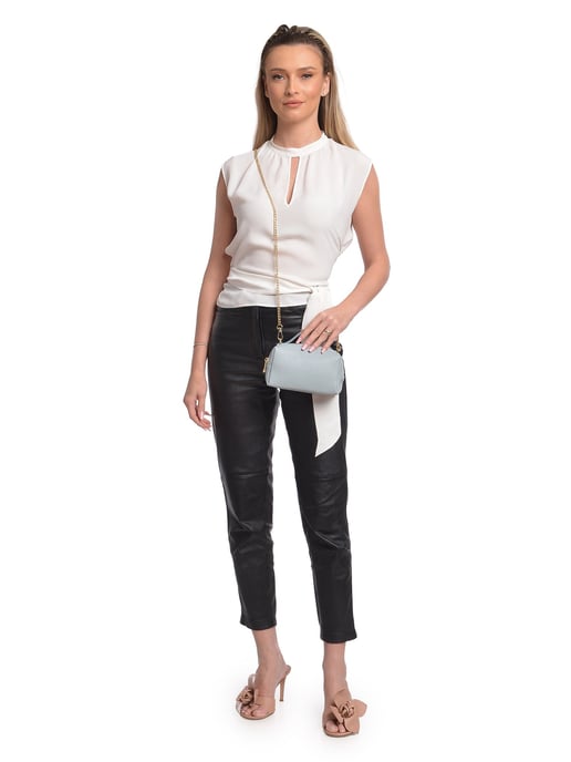 Isabella Rhea Türkis Rindsledertasche - Image 5
