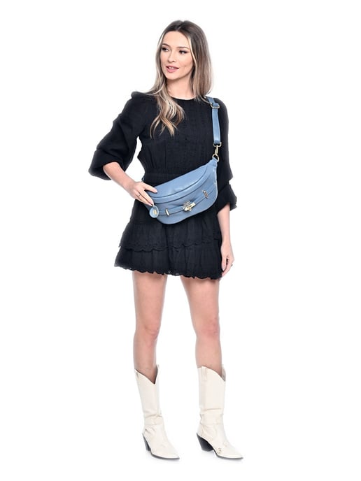 Anna Luchini Türkis Rindsledertasche - Image 5