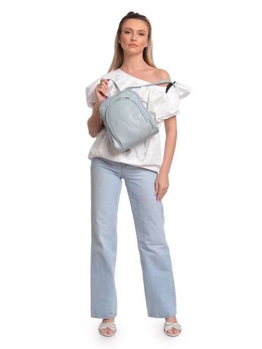 Anna Luchini Türkis Rindsledertasche - Image 5