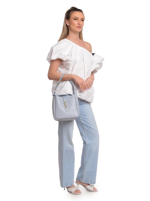Anna Luchini Türkis Rindsledertasche - Image 5