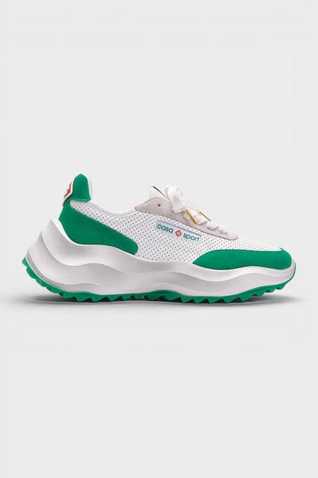 Casablanca Atlantis Sneaker Weiß Grün Schuhe - Image 1