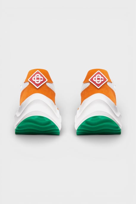 Casablanca Atlantis Sneaker Mit Orangen Details Und Weißen Schuhen - Image 3
