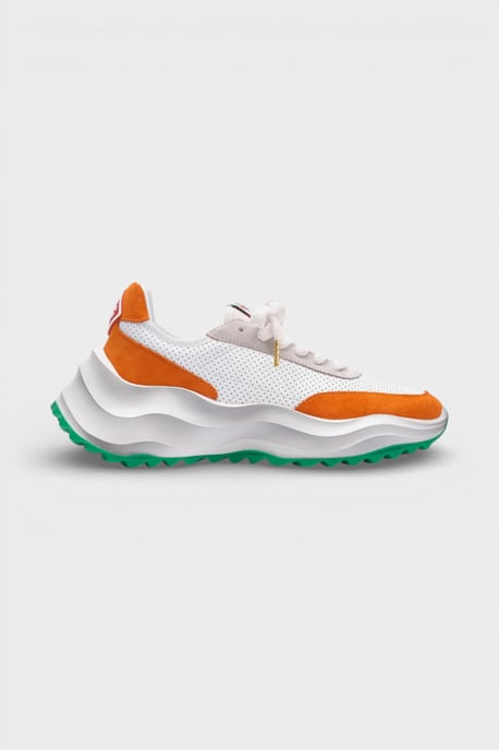 Casablanca Atlantis Sneaker Mit Orangen Details Und Weißen Schuhen - Image 5