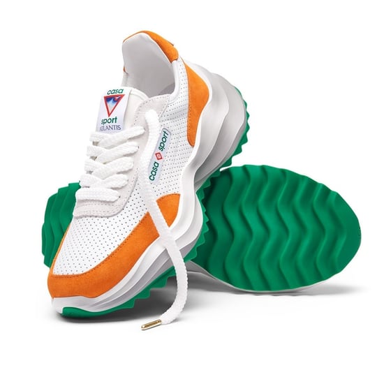 Casablanca Atlantis Sneaker Mit Orangen Details Und Weißen Schuhen - Image 6