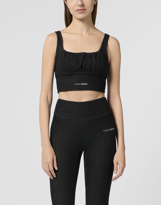 Plein Sport Top Denim Touch Ps - Schwarz - Image 2