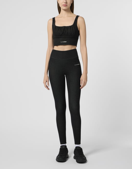 Plein Sport Top Denim Touch Ps - Schwarz - Image 4